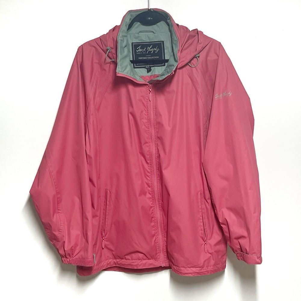 Jack Murphy Dublin Heritage Collection Women’s Watetproof Pink Rain jacket Sz 14